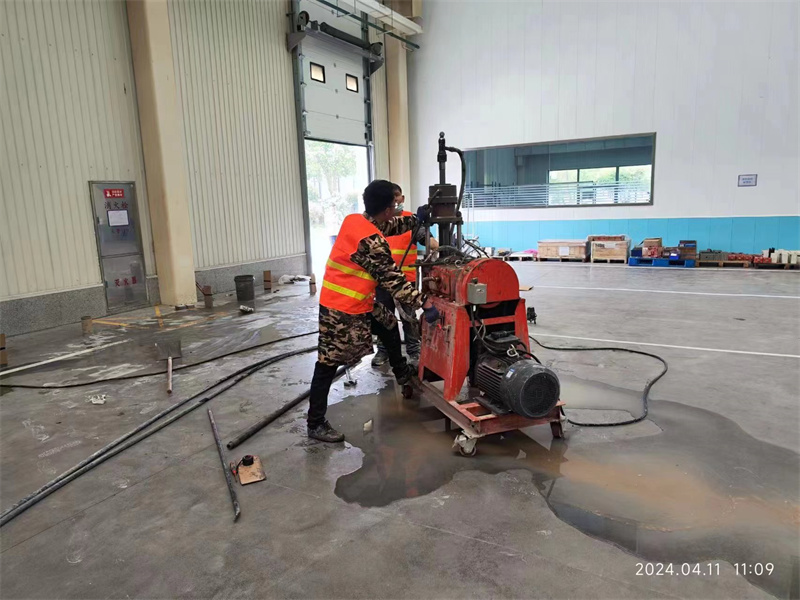 谯城厂房地面下沉塌陷注浆加固施工